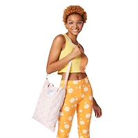 printed cotton canvas tote bag 17in x 13in