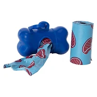 pet waste bag dispenser & 2 refill rolls