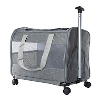 rolling pet carrier for pets up to 25lbs