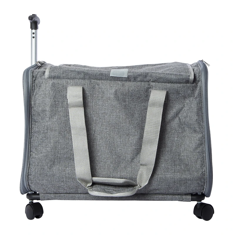 rolling pet carrier for pets up to 25lbs