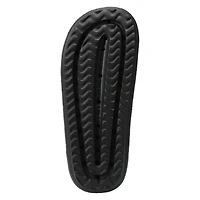 ladies green double band puff sole sandals