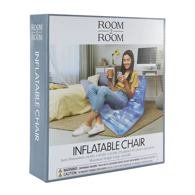 inflatable chair 29.9in x 26.5in