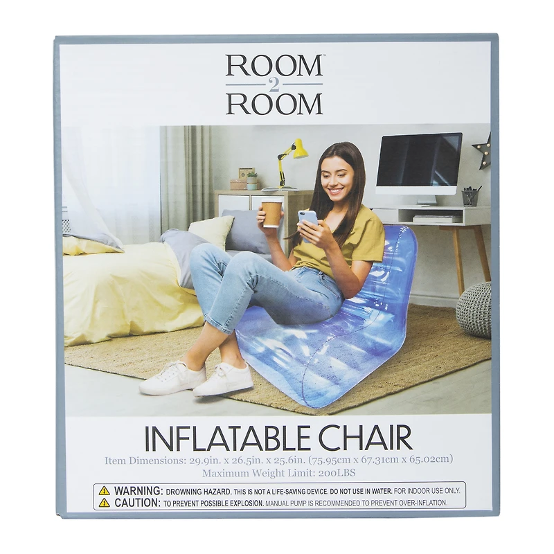 inflatable chair 29.9in x 26.5in