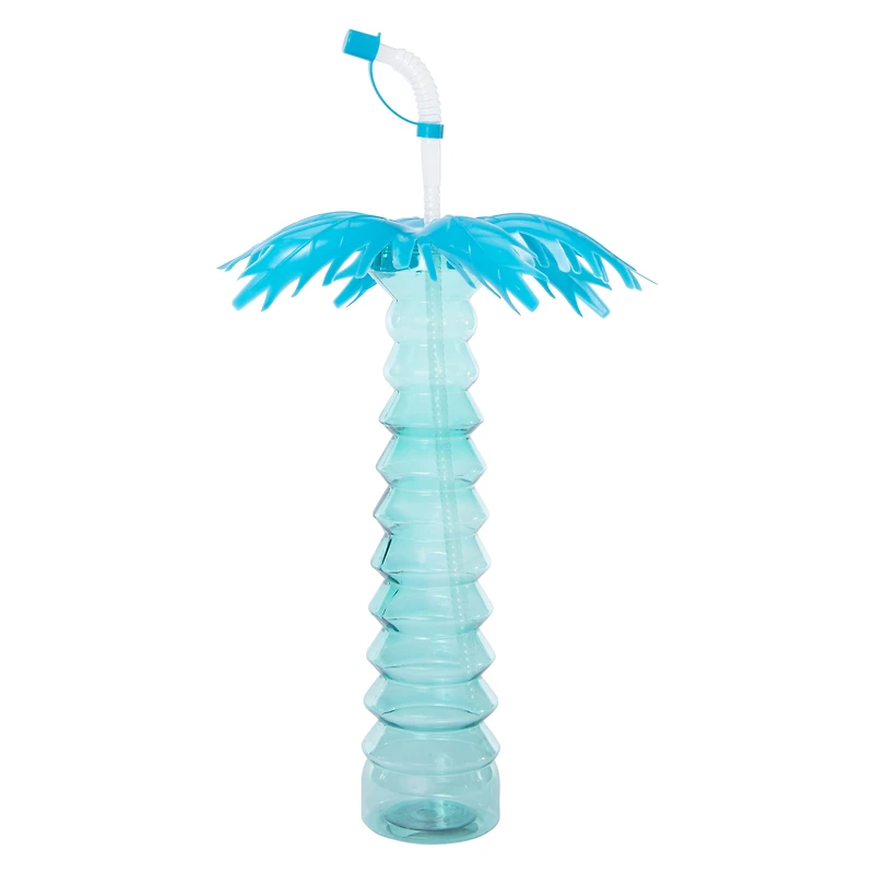 palm tree drink sipper