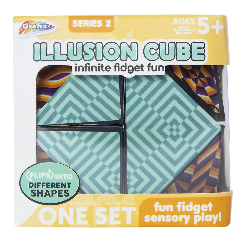 illusion cube fidget toy
