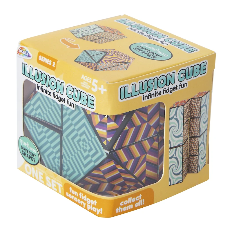 illusion cube fidget toy
