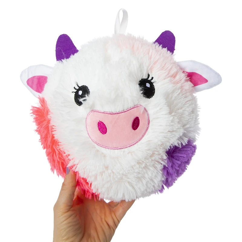 round stuffed animal 9in