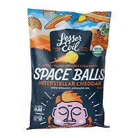 lesser evil® space balls interstellar cheddar puffs 5oz