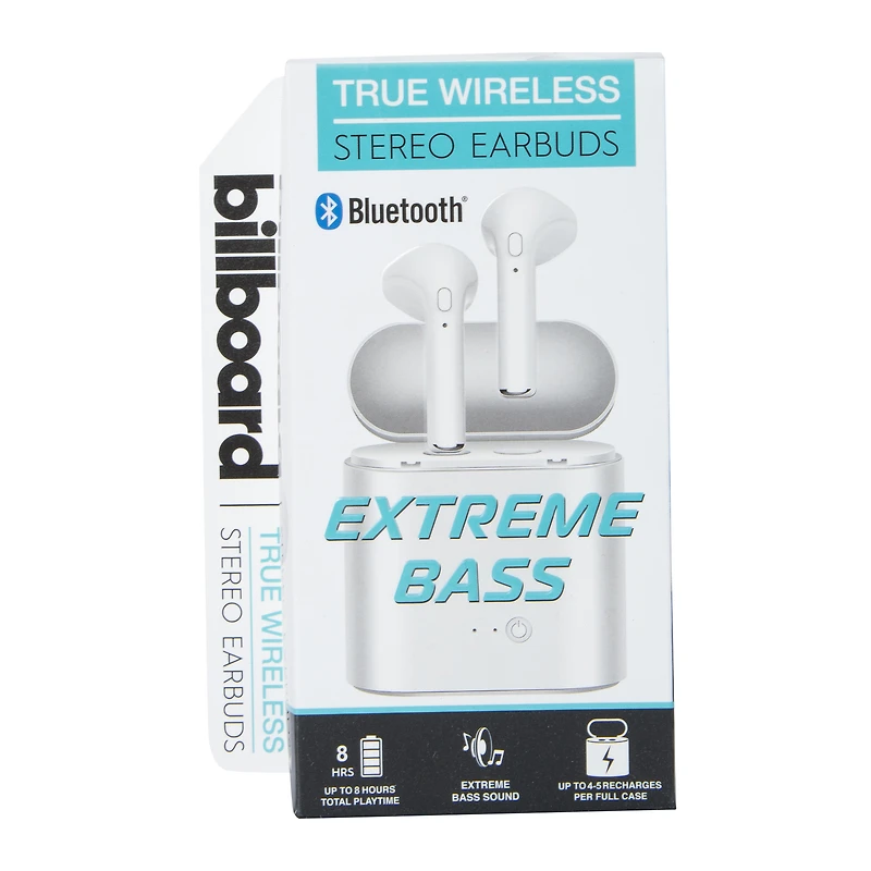 billboard™ extreme bass bluetooth® stereo earbuds