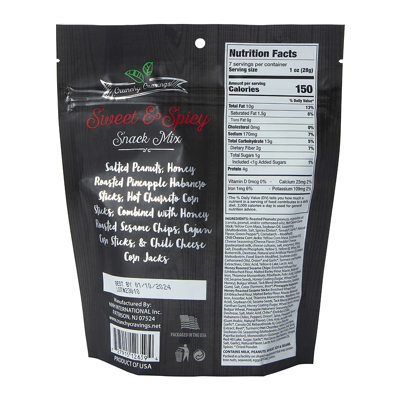 crunchy cravings sweet & spicy snack mix 7oz