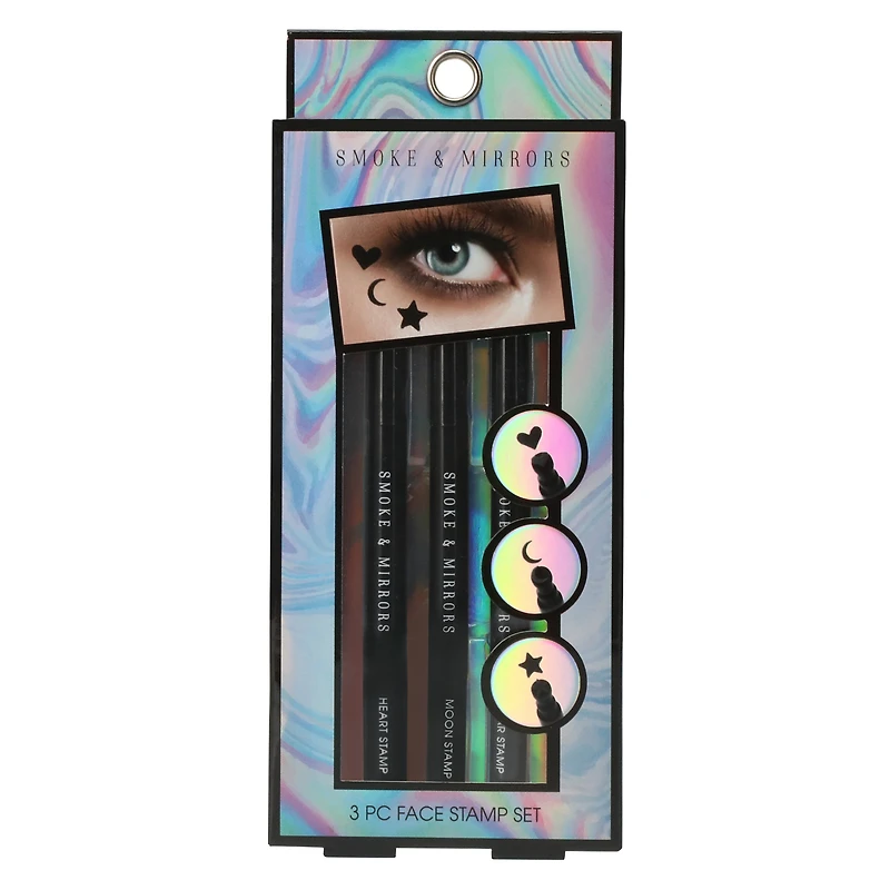 smoke & mirrors face stamp 3-count