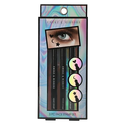 smoke & mirrors face stamp 3-count