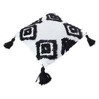 tufted throw pillow 16in x