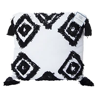 tufted throw pillow 16in x