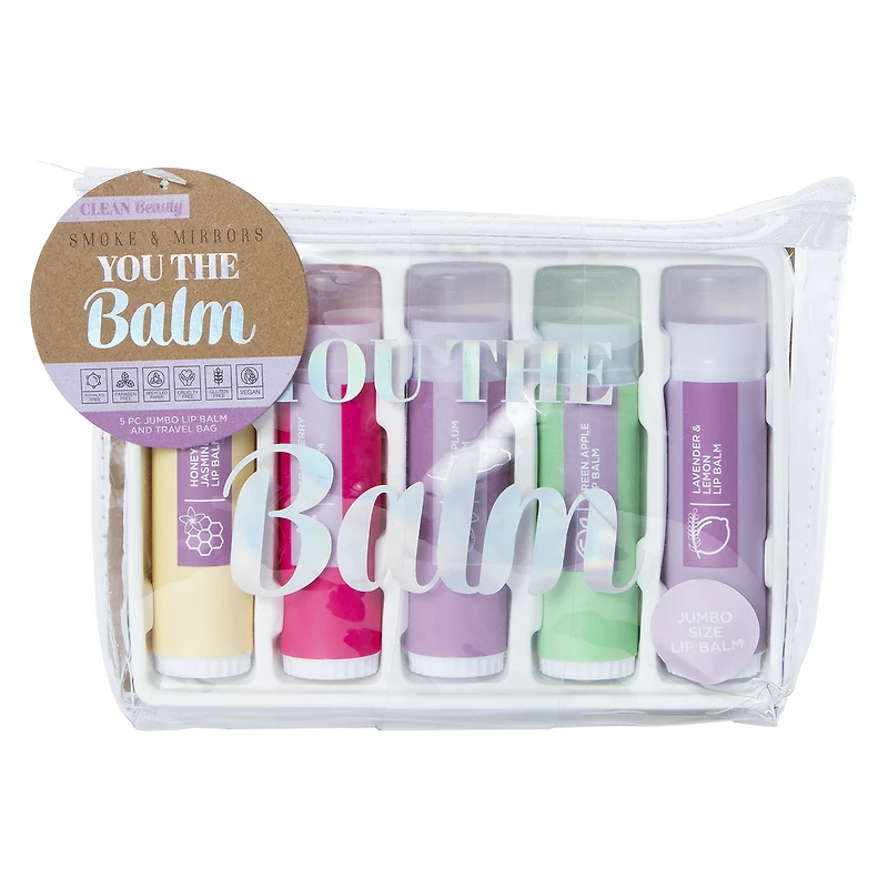 clean beauty 'you the balm' jumbo lip balm set
