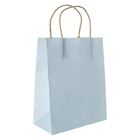 8-count blue kraft gift bags 10in x 7.95in