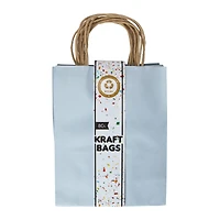8-count blue kraft gift bags 10in x 7.95in