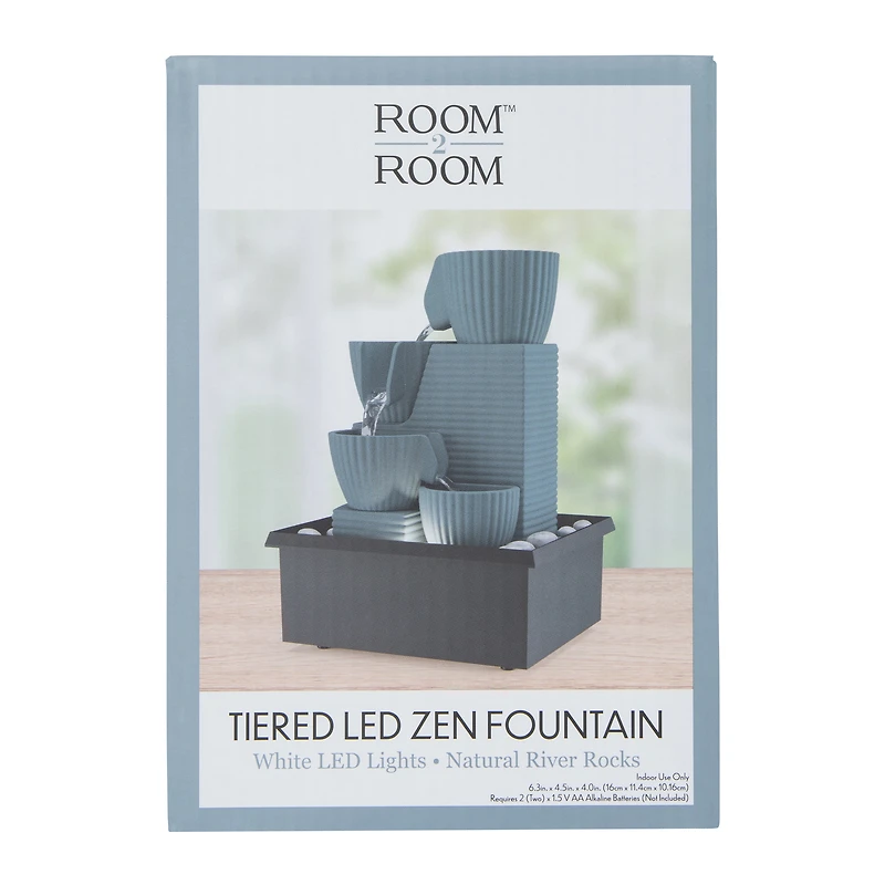 tiered LED zen fountain