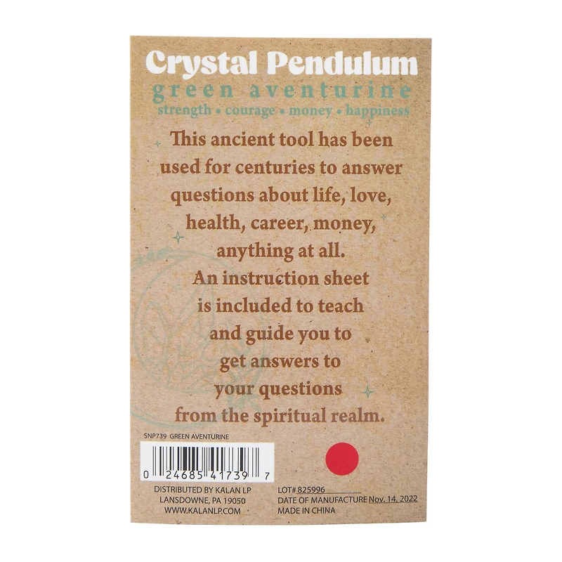 healing crystal pendulum