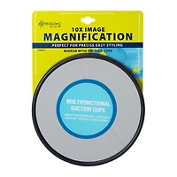 10x magnification mirror w/ suction cups