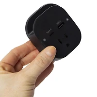 15W USB-C & USB Wall Charger With Outlet