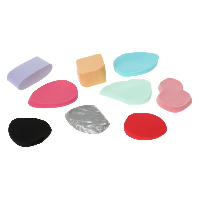 75-count assorted latex-free makeup sponges