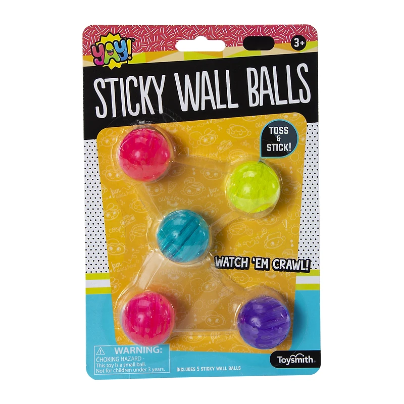 yay!™ sticky wall balls 5-pack