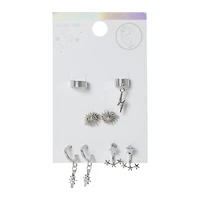 Earrings & Cuffs 5-Pack - Stars & Sun