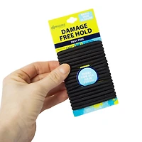 Black Ponytail Holders 18-Pack