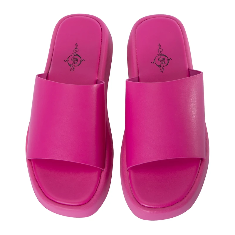 Ladies Platform Slide Sandals