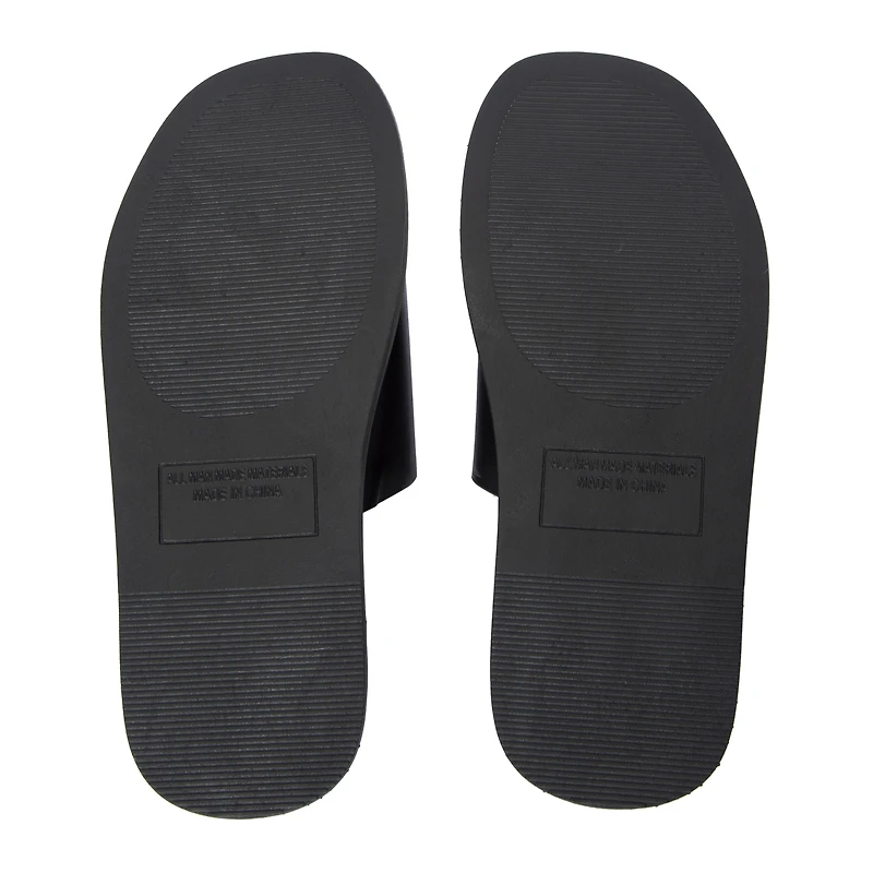 ladies pink platform slide sandals