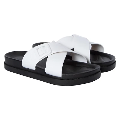 ladies black x-band sandals