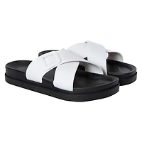 ladies black x-band sandals