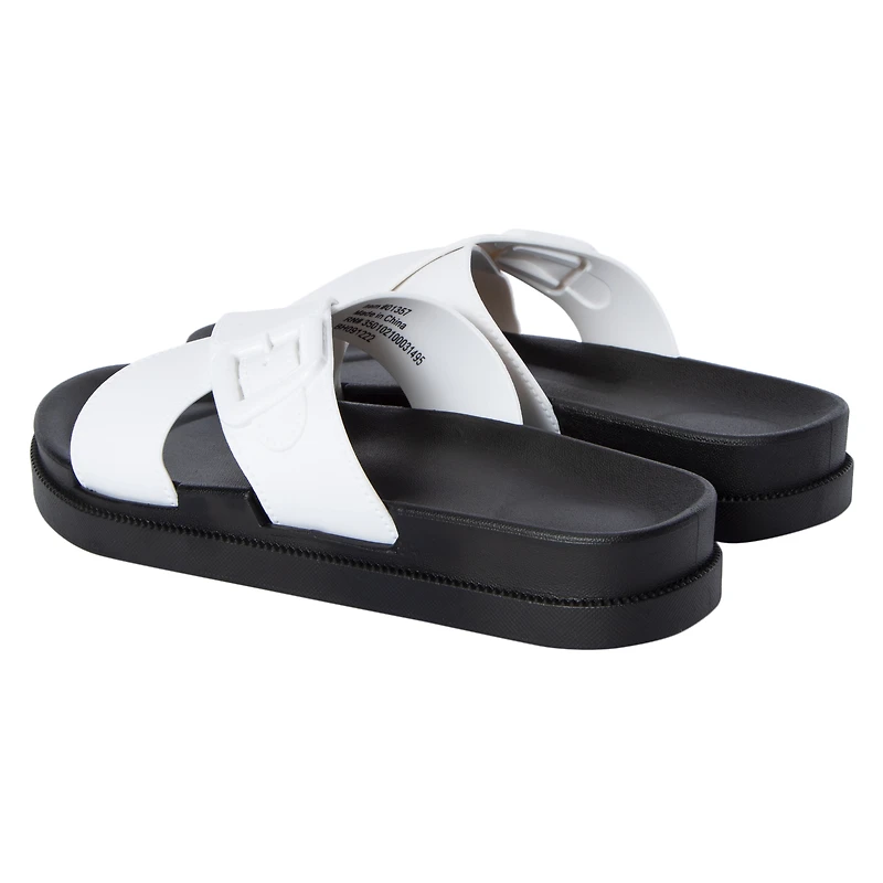 ladies black x-band sandals