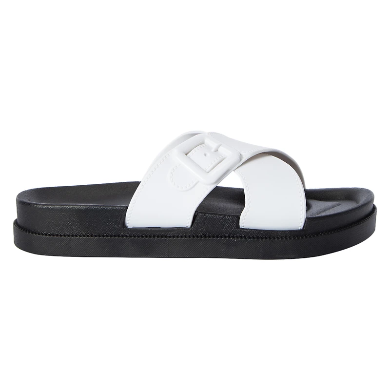 ladies black x-band sandals