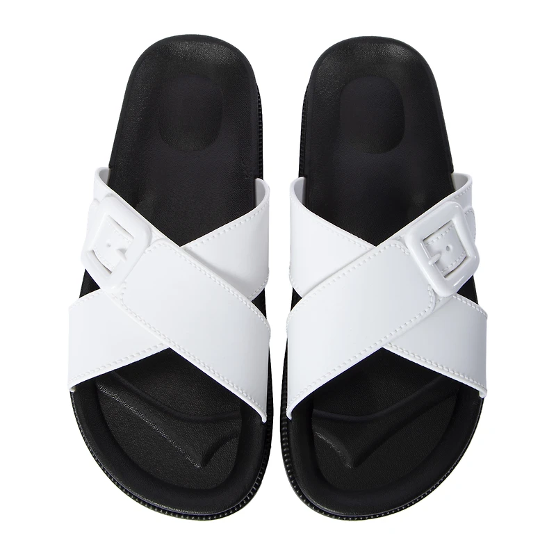 ladies black x-band sandals