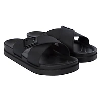 ladies black x-band sandals