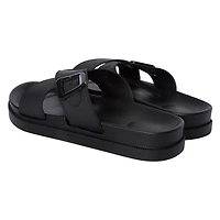 ladies black x-band sandals