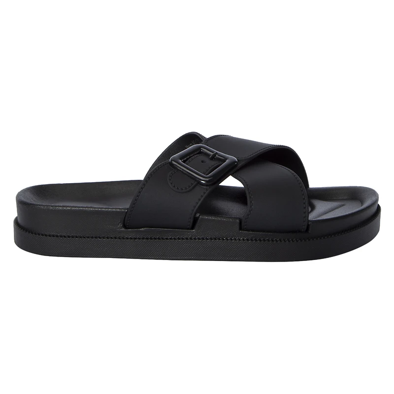 ladies black x-band sandals