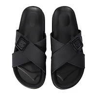 ladies black x-band sandals