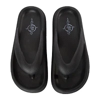 ladies white puff sole flip flops