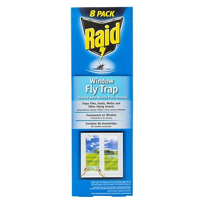 raid® window fly traps 8-count