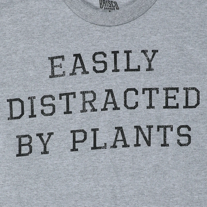 'easily distracted by plants’ graphic tee