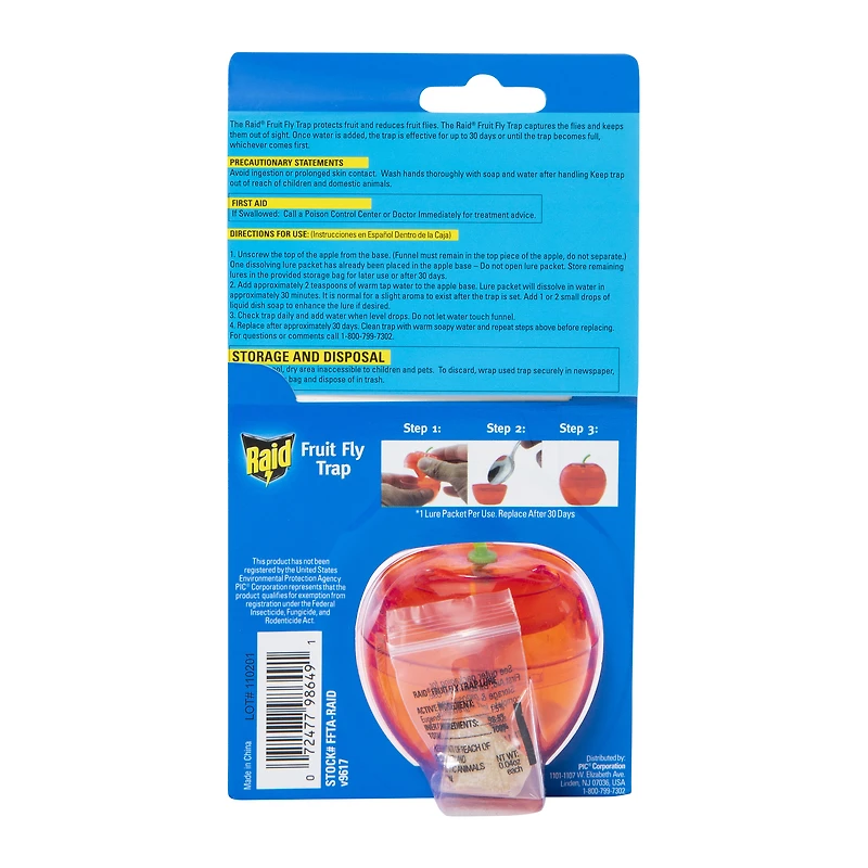 raid® fruit fly trap