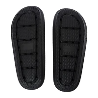 ladies green puff sole slide sandals