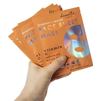danielle creations® vitamin c face sheet masks 5-count