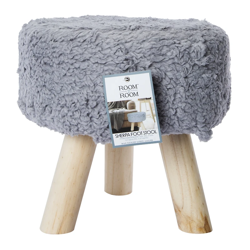 sherpa foot stool 11in