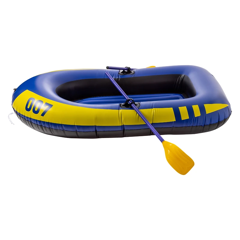 inflatable raft with oars 76.7in x 44.8in