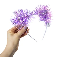 LED tinsel cat ear headband