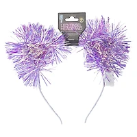 LED tinsel cat ear headband